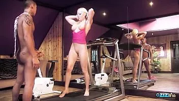 play Prachtige interraciale seks tussen een Aziatische kerel met een grote lul en een bloedmooie blonde milf slet