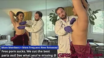 Riproduci L'attrice asiatica Channy Crossfire riceve un esame fisico prima dell'assunzione a casa sulle colline di Hollywood dal pervertito dottore di Tampa! film completo da girlsgonegynocom!